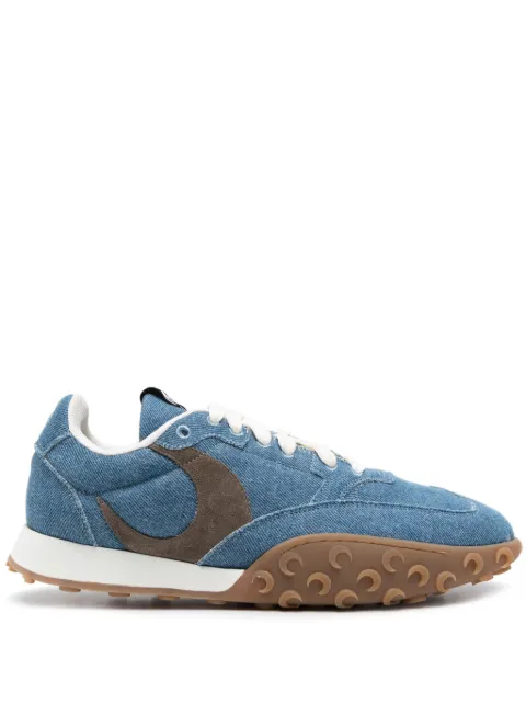 Marine Serre Moon laser denim sneakers Blue MFW007ACDEN0001