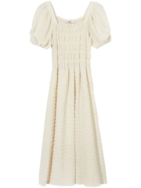 b+ab smocked midi dress Neutrals 4S618AS