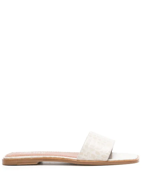 Paris Texas crocodile-effect leather sandals Neutrals PX1244
