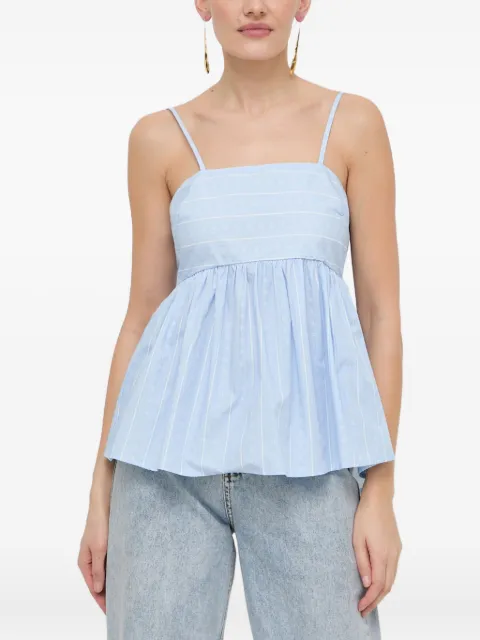 TWINSET bow-detail striped top Blue 241TF2023