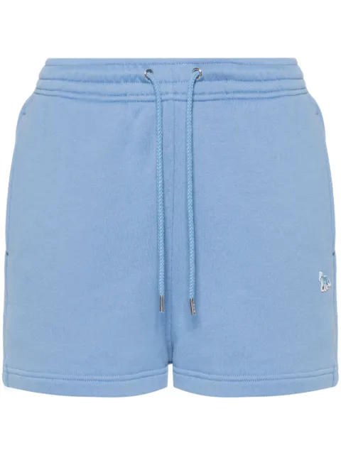 Maison Kitsuné fox-patch track shorts Blue MW01113KM0321