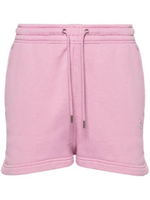 Maison Kitsuné fox-patch track shorts Pink MW01113KM0321