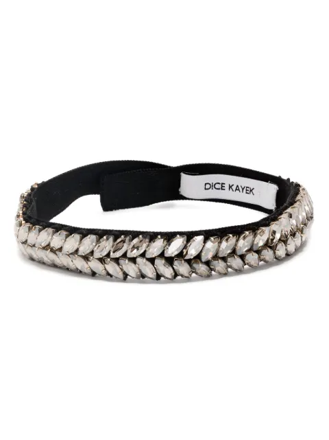Dice Kayek crystal-embellished bracelet Black SS24CL901