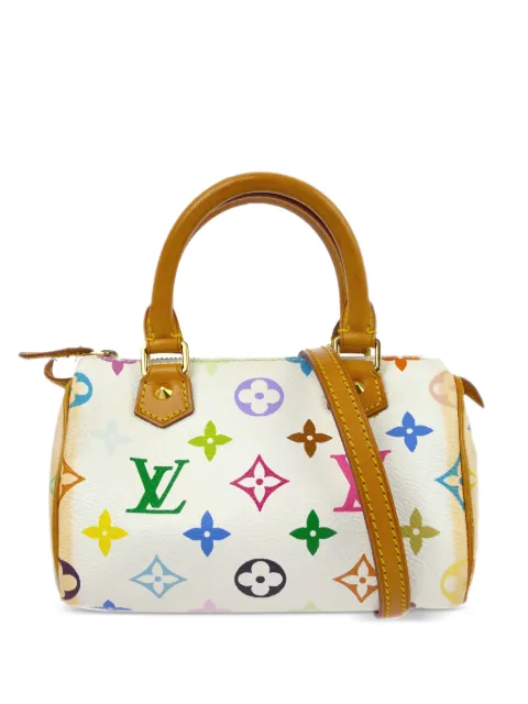 Louis Vuitton Pre-Owned x Takashi Murakami 2000s mini Speedy two-way handbag White M92645