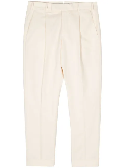 PT Torino pressed-crease slim-cut trousers Neutrals CORSZAZ40FWD