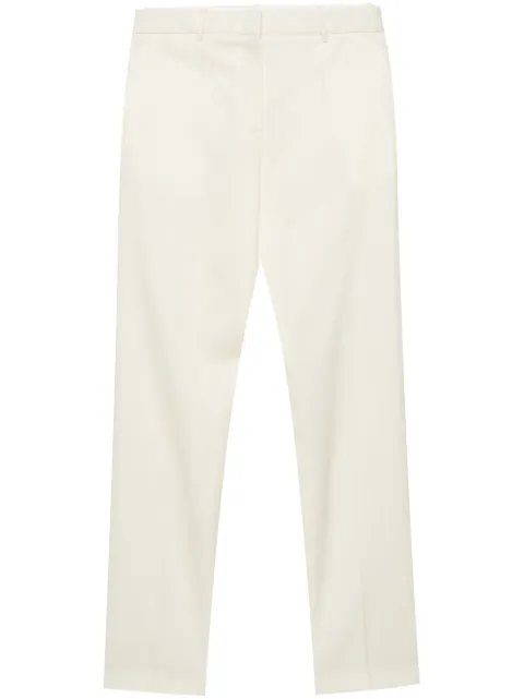 Jil Sander pressed-crease straight-leg trousers Neutrals J04KA0002J40021