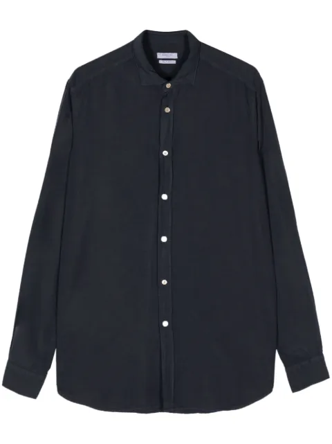 Boglioli spread-collar long-sleeve shirt Blue 24P1790610TFB28520793