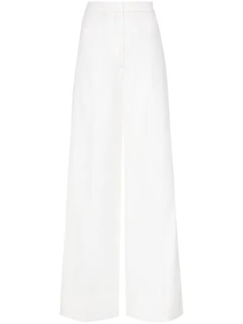 Stella McCartney wide-leg wool trousers Neutrals 6401943DU655