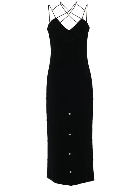 Stine Goya Christabel V-neck maxi dress Black SG5594