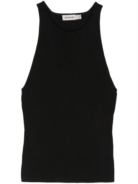 SIMKHAI Reza ribbed tank top Black 2242068K