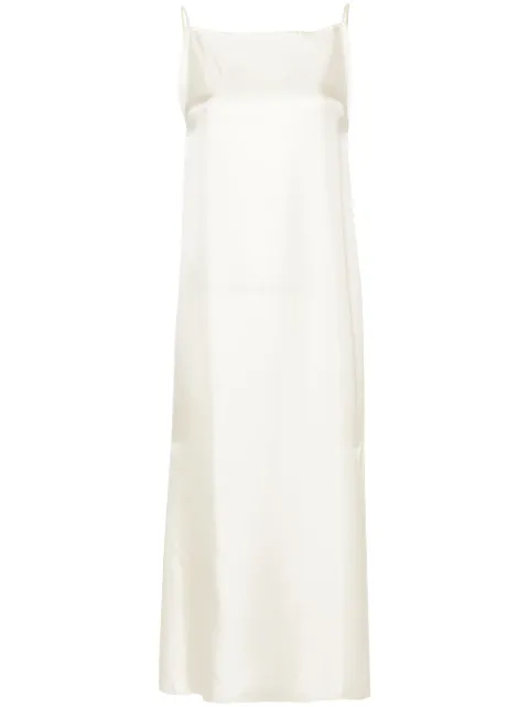LouLou de Saison Sulum silk midi dres Neutrals SULUM