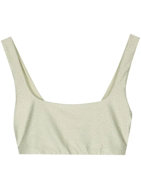 SIMKHAI Klaine bikini top Green 2249052SWSOLID