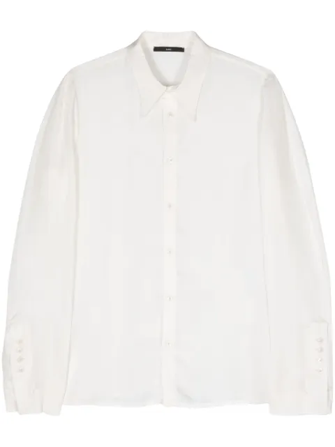 SAPIO pointed-collar twill shirt White 124U0902N16