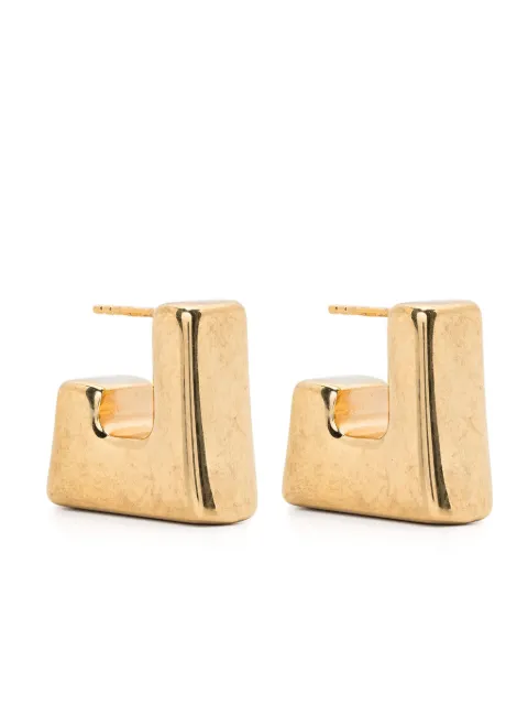 Panconesi Cubo polished earrings Gold S24EA037P