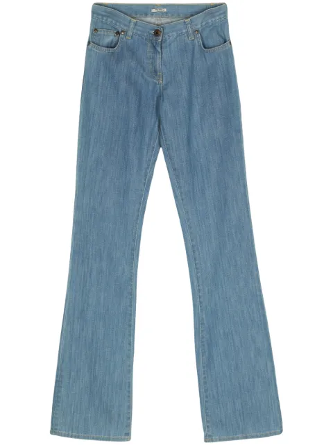 Miu Miu Pre-Owned 2000s mid-rise flared jeans Blue MIU250XE