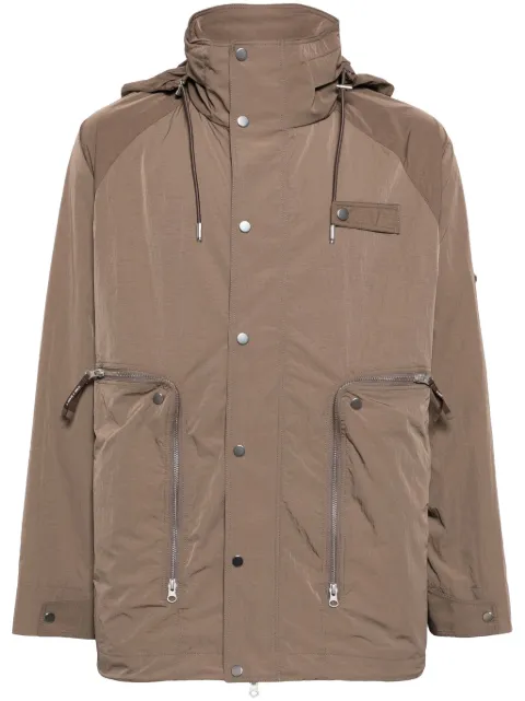 Spoonyard hooded long-sleeve jacket Brown JK068NUTSHELL