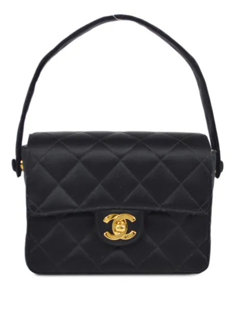CHANEL Pre-Owned 1995 mini Classic Square Flap shoulder bag Black 3797176