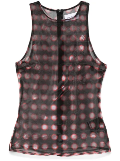 16Arlington Tari tank top Black T306AW24ORGANZA