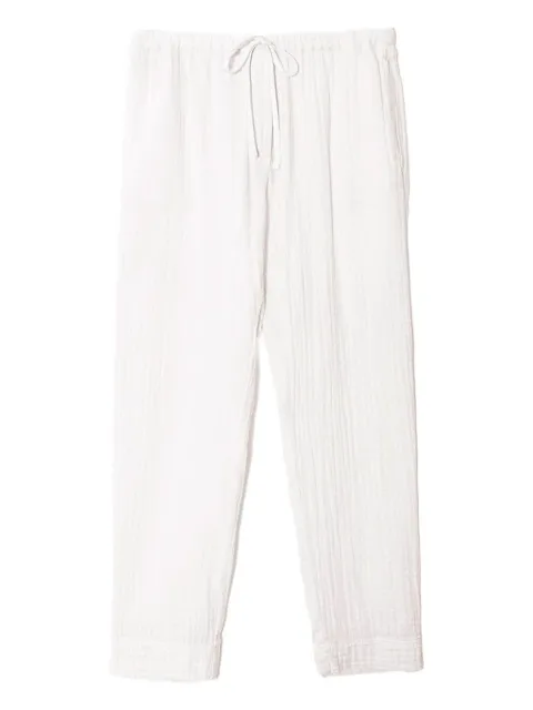 Xirena drawstring textured trousers White X7CHG006