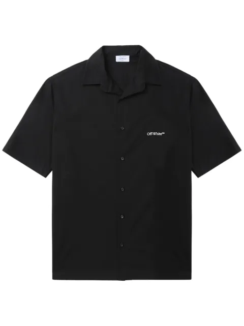 Off-White Gothic Arrow poplin shirt Black OMGG013F24FAB0021001