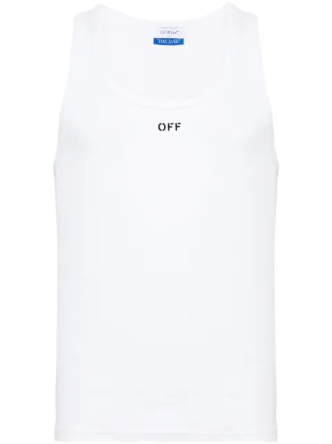 Off-White Off stamp tank top White OMUY006C99JER0010110