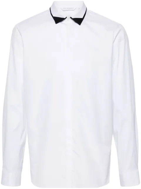 Neil Barrett contrasting-collar cotton shirt White MY60219CY054