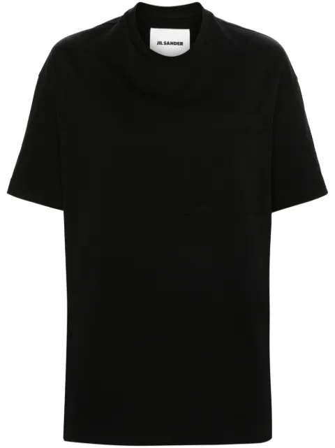Jil Sander chest-pocket cotton T-shirt Black J03GC0122J20035