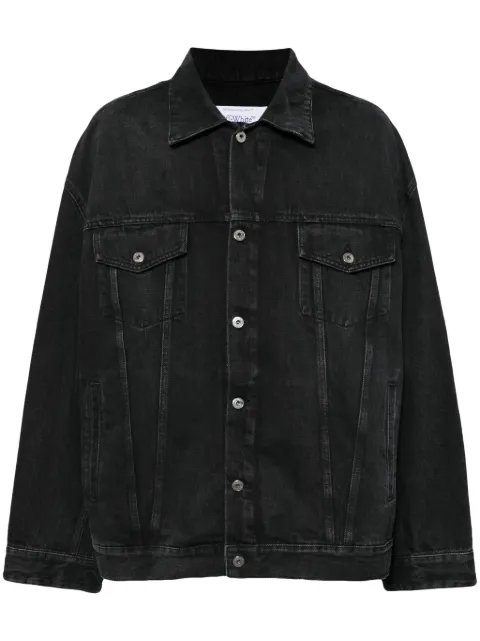Off-White Arrows-motif denim jacket Black OMYE090C99DEN0011300