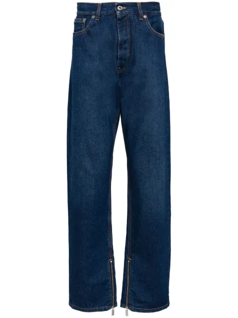 Off-White Arr Tab Zip Det Skate wide-leg jeans Blue OMYA177C99DEN0034400