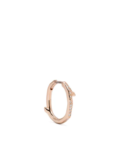 Shaun Leane 18kt rose gold vermeil Cherry Branch single hoop earring Pink CB019RVWHEOSSINGLE