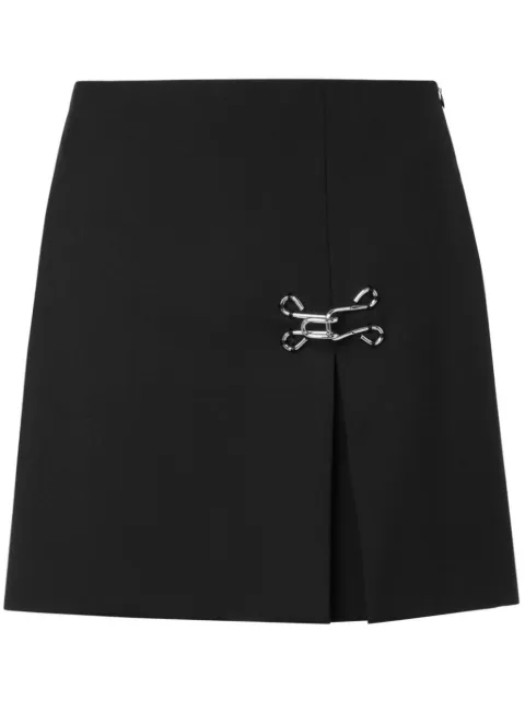 MOSCHINO JEANS hook tailored miniskirt Black A01078226