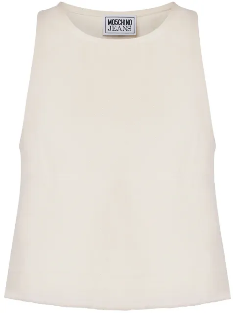 MOSCHINO JEANS denim tank top White A08018225