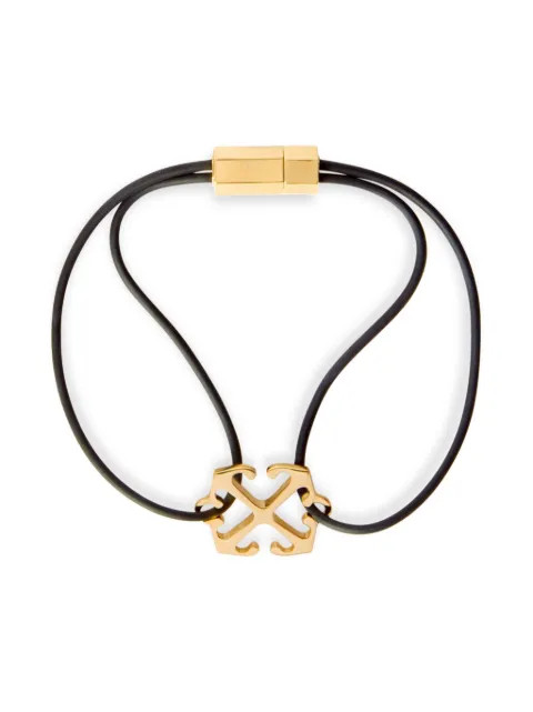 Off-White Arrow cord bracelet Gold OWOA12EF24MET0011076