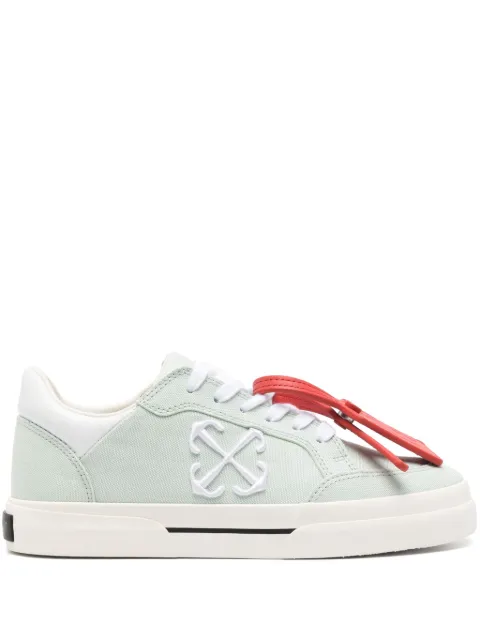 Off-White New Low Vulcanized canvas sneakers Green OWIA288F24FAB0015101