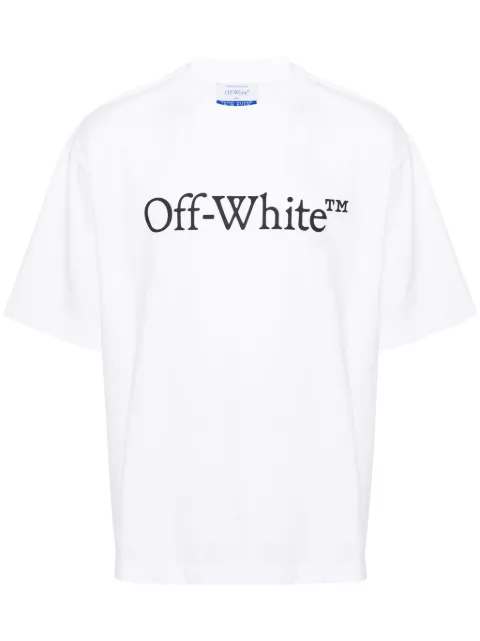 Off-White Big Bookish Skate cotton T-shirt White OMAA120C99JER0080110
