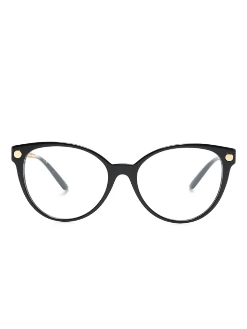 Versace Eyewear Greca-arm butterfly-frame glasses Black VE3353