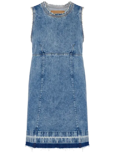 MOSCHINO JEANS appliquéd denim minidress Blue A04018221