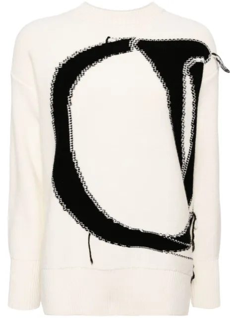 Off-White Ow maxi logo jumper White OWHE102C99KNI0010410