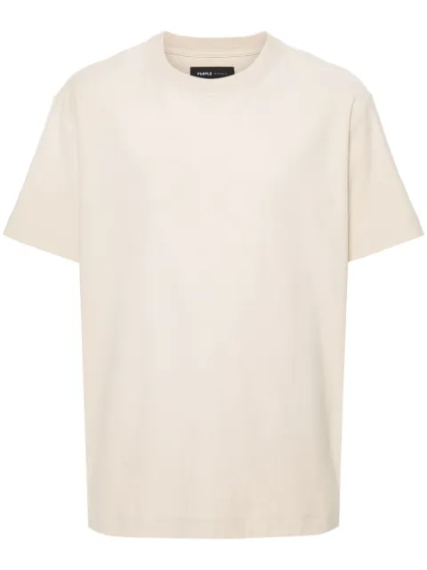 Purple Brand rubberised-logo cotton T-shirt Neutrals P104