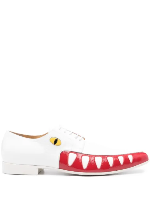 Walter Van Beirendonck Crocodile oxford shoes White 10008