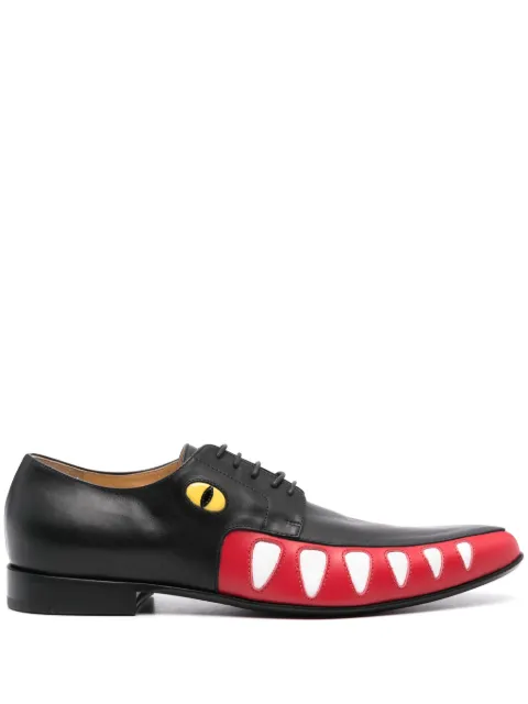 Walter Van Beirendonck Crocodile oxford shoes Black 10008