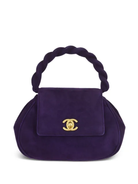 CHANEL Pre-Owned 1997 CC turn-lock handbag Purple 4985632
