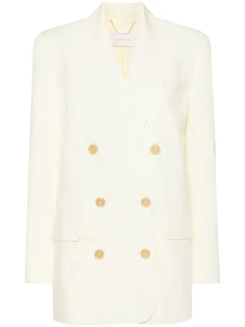 ZIMMERMANN double-breasted blazer Yellow 9390JS242