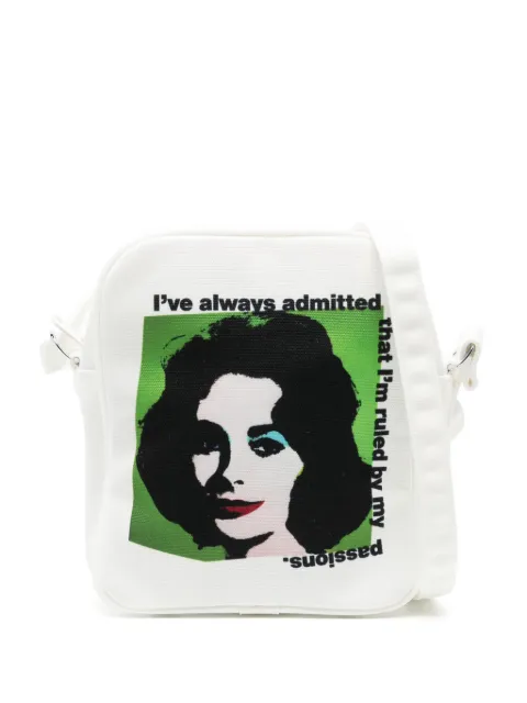 Comme Des Garçons Shirt x Andy Warhol Liz canvas crossbody bag White FMK204051
