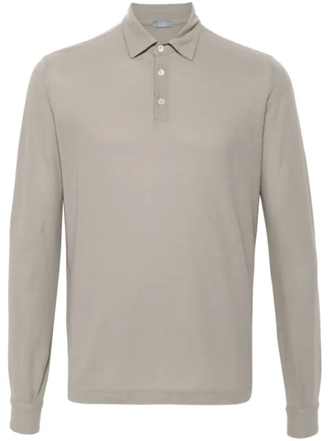 Zanone cotton polo shirt Neutrals 811819ZG380
