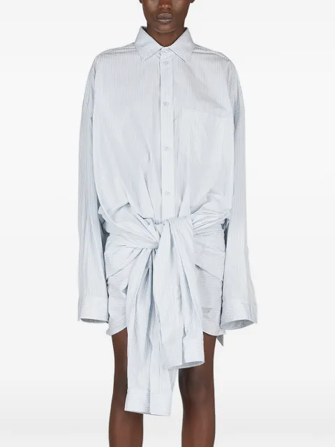 Balenciaga pinstriped mini shirt dress Blue 768564TPM16