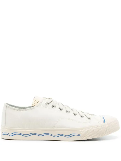visvim wave-print sneakers White 0124101001002