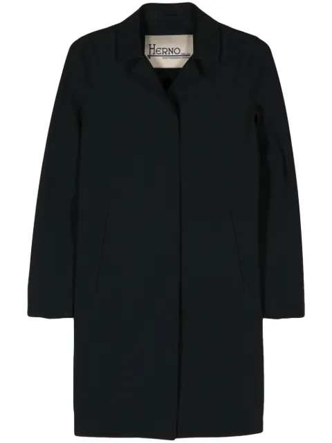 Herno notched-collar single-breasted coat Black CA000521D13455S9300