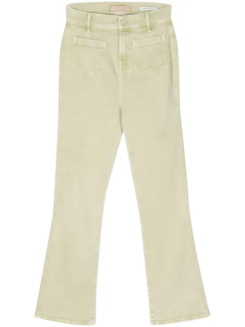 7 For All Mankind high-rise slim-kick jeans Green JSHSC140PR