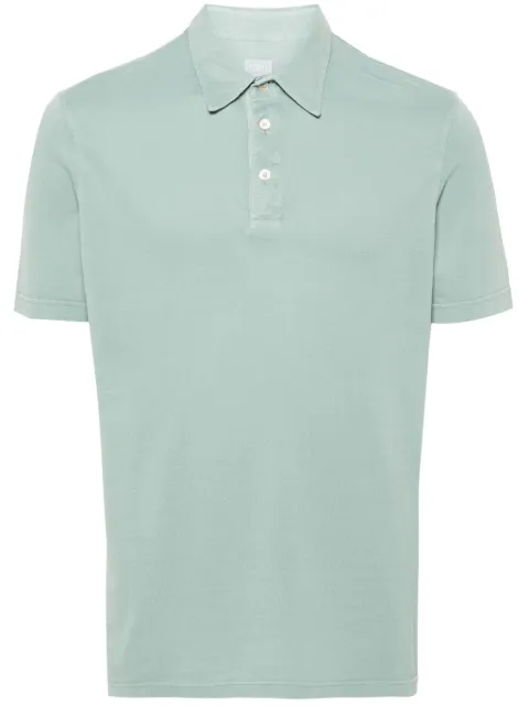 Fedeli piqué-weave polo shirt Green 7UEF0127
